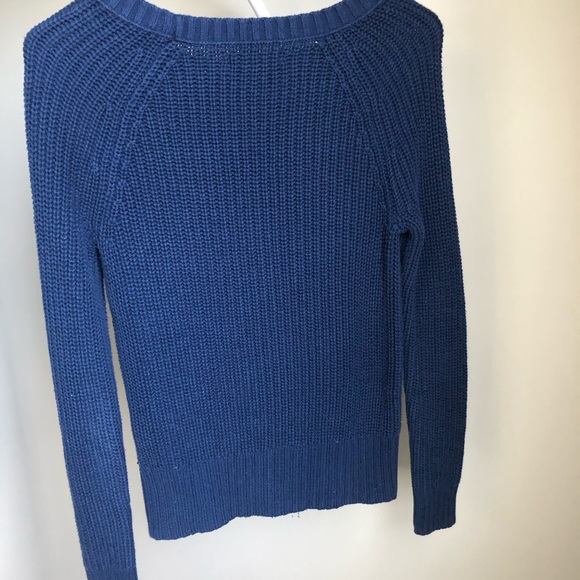 American Eagle navy blue cozy crew neck sweater - Picture 2 of 4